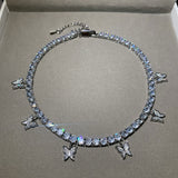 Butterfly Tennis Chain (Silver)