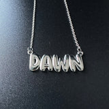 Giana Personalised Necklace (Silver) (Pre Order)