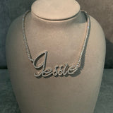 Icy Personalised Necklace (Silver)