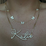 Rihanna Personalised Necklace (Gold) (Pre Order)