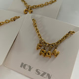 Bella Personalised Necklace (Gold) (Pre Order)