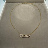 Jasmine Personalised Necklace (Gold) (Pre Order)