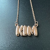 Giana Personalised Necklace (Rose Gold) (Pre Order)