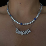 Evil Eye Tennis Chain (Silver) (Pre Order)