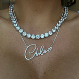 Rihanna Personalised Necklace (Silver) (Pre Order)