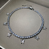 Butterfly Tennis Chain (Silver)