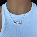 Giana Personalised Necklace (Silver) (Pre Order)