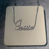 Icy Personalised Necklace (Silver)