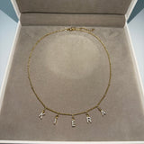 Sasha Personalised Necklace (Gold) (Pre Order)