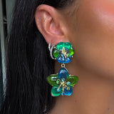 Savannah Earrings (Blue/Green) (Pre Order)