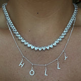 Sasha Personalised Necklace (Silver) (Pre Order)