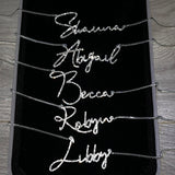 Rihanna Personalised Necklace (Silver) (Pre Order)