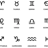 Zodiac MINI Symbol Necklace (Silver)