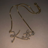 Rihanna Personalised Necklace (Gold) (Pre Order)