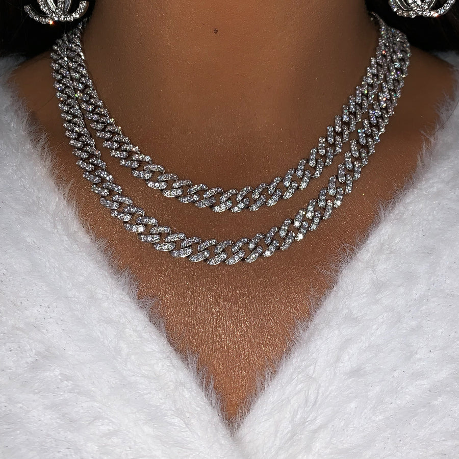 Paris Cuban Link Chain Necklace (Silver) *PRE ORDER*