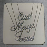 Sia Personalised Necklace (Silver) (Pre Order)