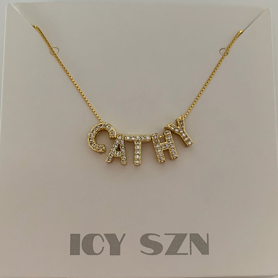 Jasmine Personalised Necklace (Gold) *PRE ORDER*