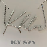 Halle Personalised Necklace (Silver) *PRE ORDER*