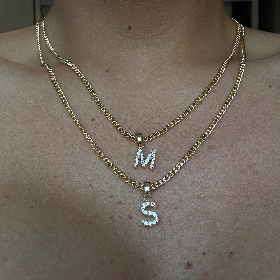 Alyssa Initial Necklace (Gold)