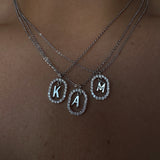 Stella Initial Necklace (Silver)