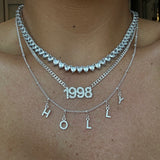 Talia Tennis Chain (Silver)