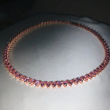 Talia Tennis Chain (Pink)