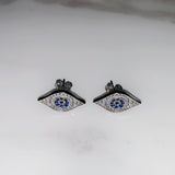 Iris Stud Earrings (Silver)